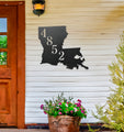 State Shaped Metal Address Sign (Any State!)