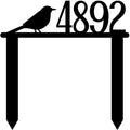 Bird Metal Address Sign