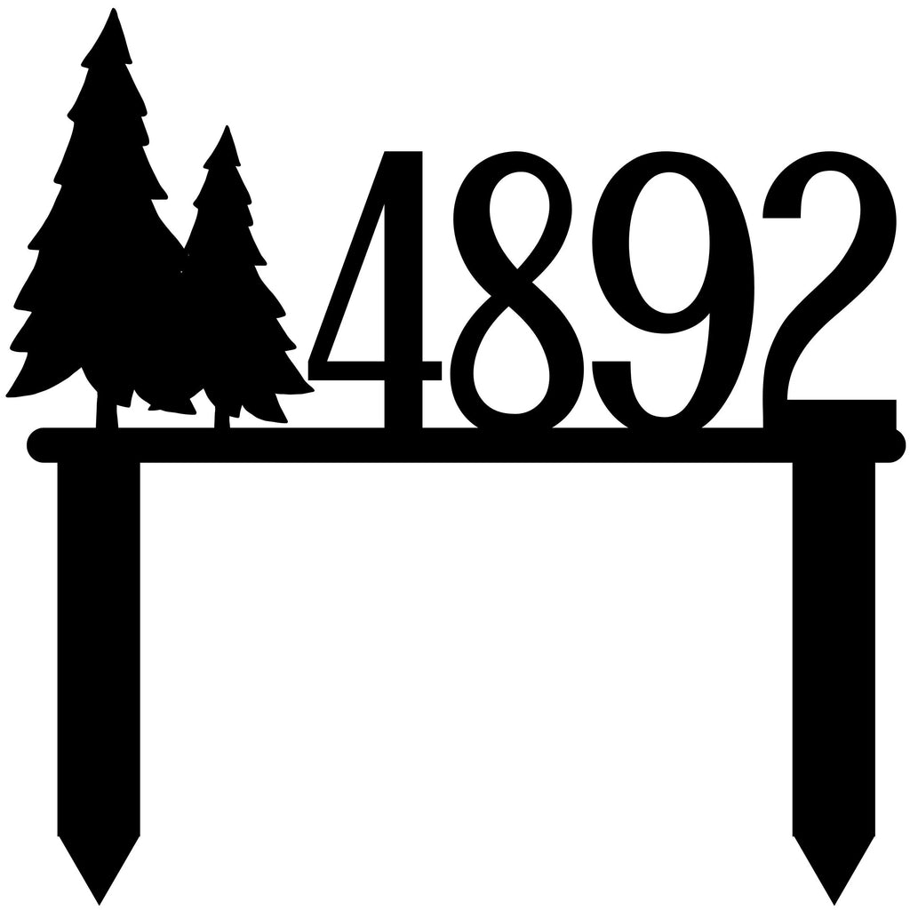 Pinetree Metal Address Sign