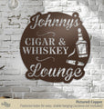 Cigar & Whiskey Lounge Metal Sign