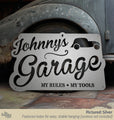 Vintage Car Garage Metal Sign