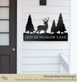 Deer & Trees Address Sign