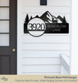 Deer & Mountains Address Sign