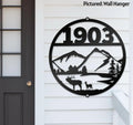 Elk Metal Address Sign