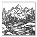 Mountain Range Metal Wall Art