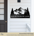 Moose & Mountains Metal Address Sign