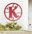 Monogram Initial Metal Sign One Bungalow Lane