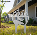 Moose Metal Address Sign My Store