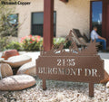 Mountains Metal Address Sign My Store