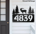 Deer Metal Address Sign My Store