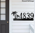 Palm Trees Metal Address Sign My Store
