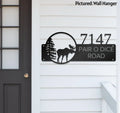 Moose Metal Address Sign My Store