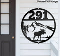 Moose Metal Address Sign My Store